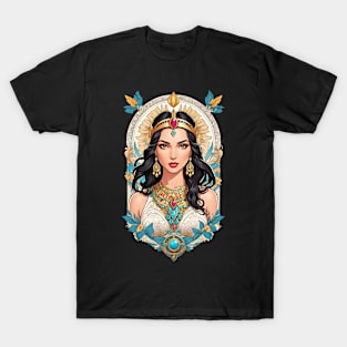 Cleopatra Queen of Egypt retro vintage comic design T-Shirt